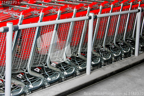Image of Shopping carts angle
