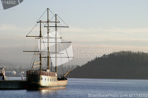 Image of Tall ship in the Oslo Fjord