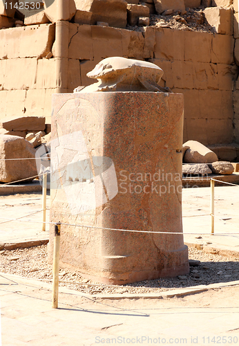 Image of scarabaeus monument in karnak temple