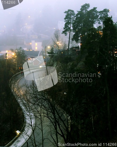 Image of Winding Evening Road