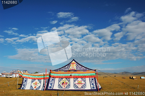 Image of Tents on grassland