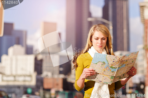 Image of Traveling woman