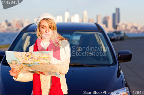 Image of Traveling woman