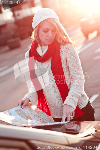 Image of Traveling woman