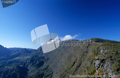 Image of Mafate cirque from Maido, La Reunion Island