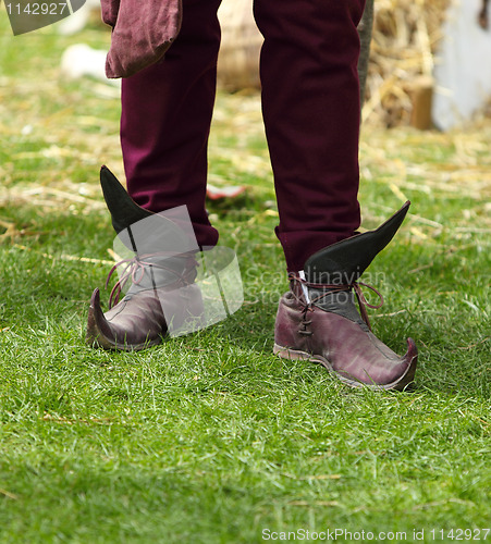 Image of Medieval European Long Toed Shoes