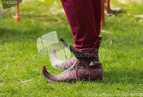 Image of Medieval European Long Toed Shoes