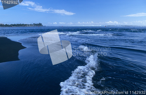 Image of Low tide on Etang Salé beach, La Reunion Island