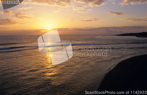 Image of Sunset on Saint Gilles beach, La Reunion Island