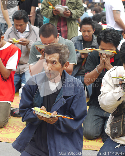 Image of Tattoo Festival at Wat Bang Phra in Nakhon Chaisi near Bangkok, 