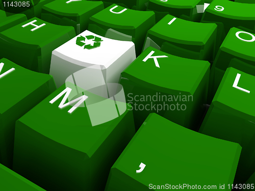 Image of Recycle symbol button 