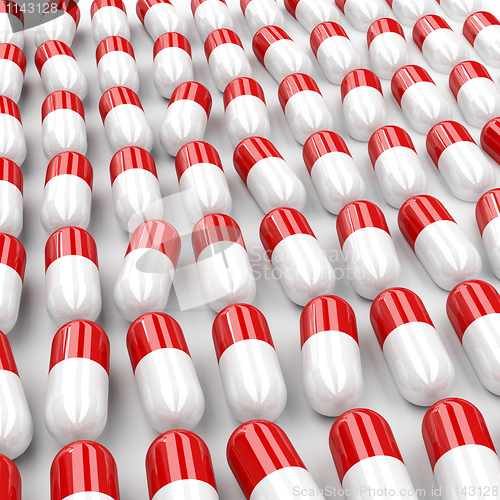 Image of 3d pills background