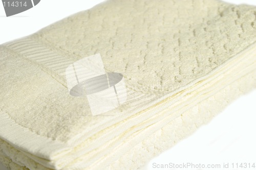 Image of White Folded Towel