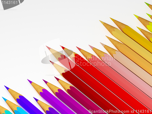 Image of raibow pencil background