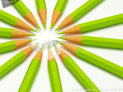 Image of green pencil
