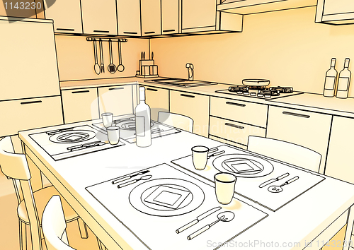 Image of 3d kitchen