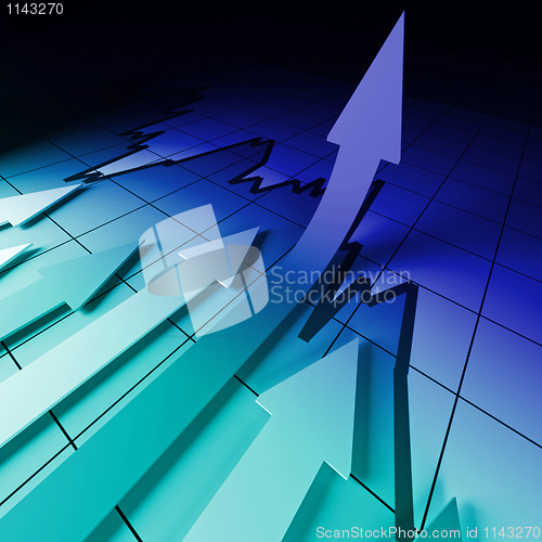 Image of financial stat arrows