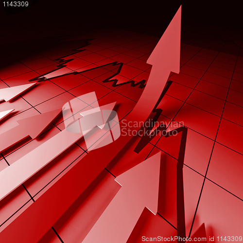 Image of financial stat arrows