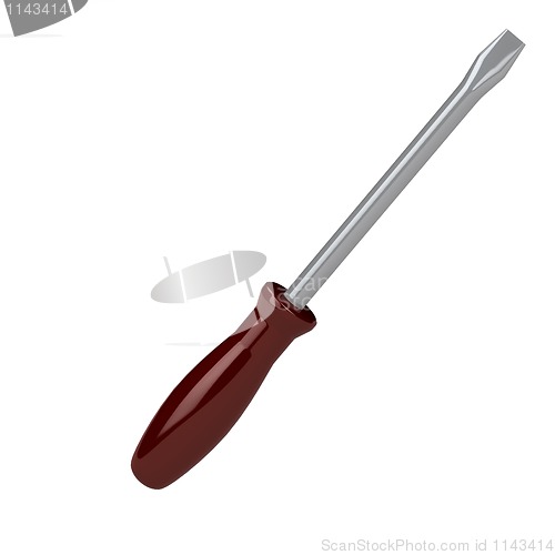 Image of 3d rendered screw-driver