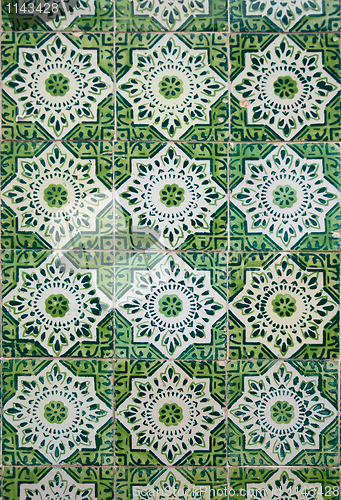 Image of Portuguese glazed tiles. 