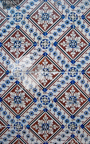 Image of Portuguese glazed tiles. 