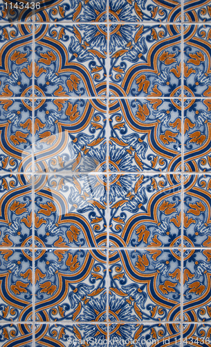 Image of Portuguese glazed tiles. 