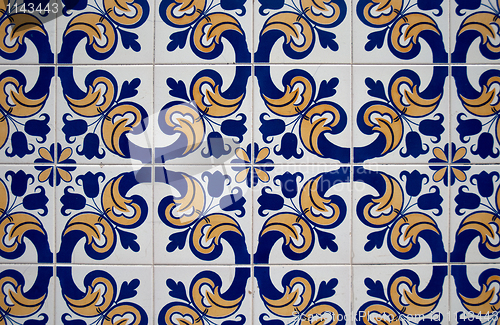 Image of Portuguese glazed tiles. 