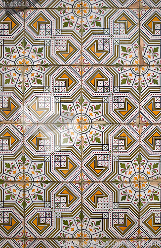 Image of Portuguese glazed tiles. 