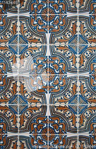 Image of Portuguese glazed tiles. 