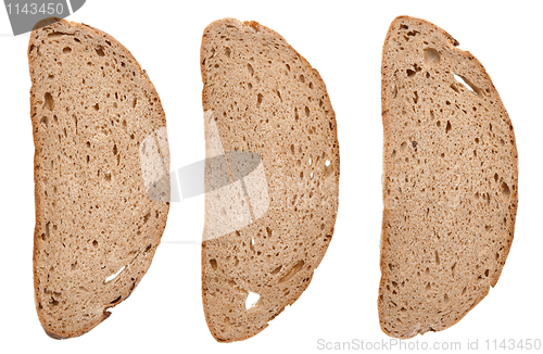 Image of Slices of black rye bread