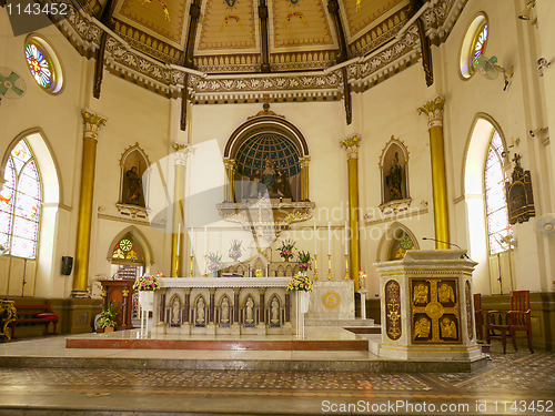 Image of Interior of Holy Rosary Church in Bangkok, Thailand