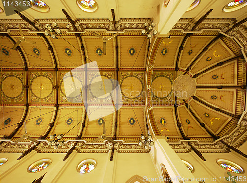 Image of Ceiling of Holy Rosary Church in Bangkok, Thailand
