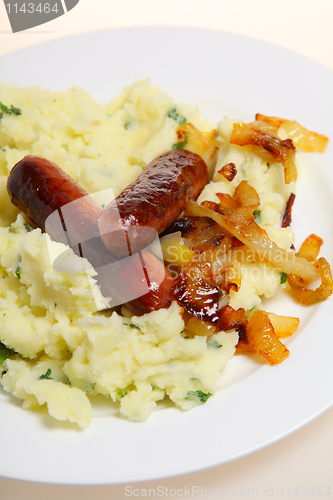 Image of Bangers and mash vertical