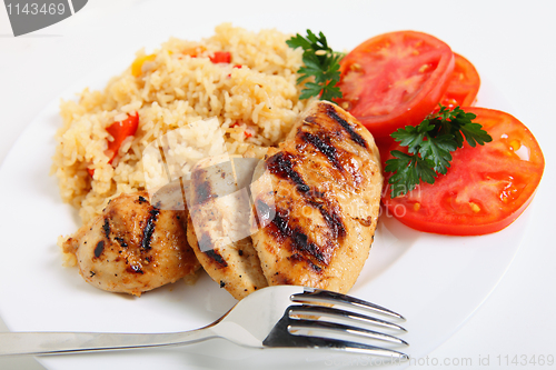 Image of Cajun rice and chicken horizontal