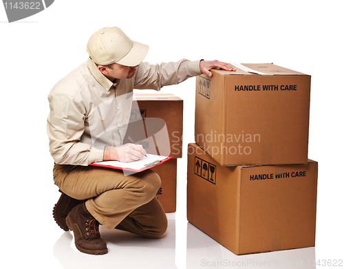 Image of delivery man portrait