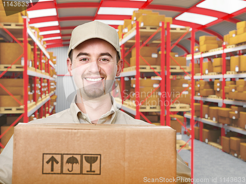 Image of delivery man portrait