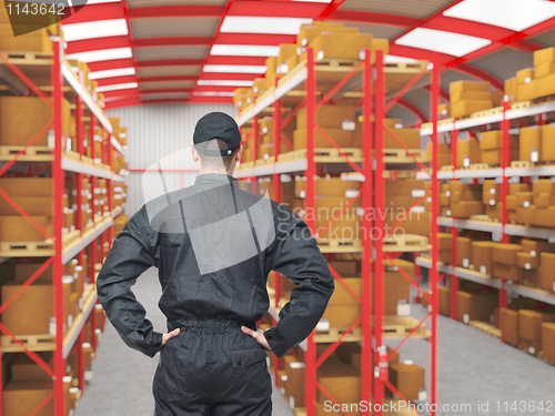 Image of work in warehouse