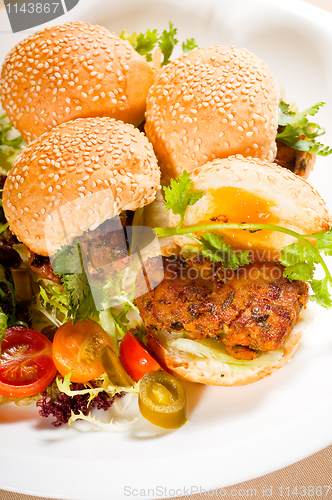 Image of mini chicken burgers