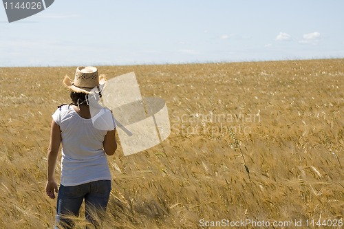 Image of Female in Field