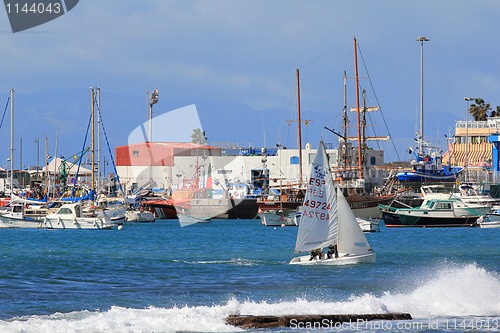 Image of Los Cristianos harbor.