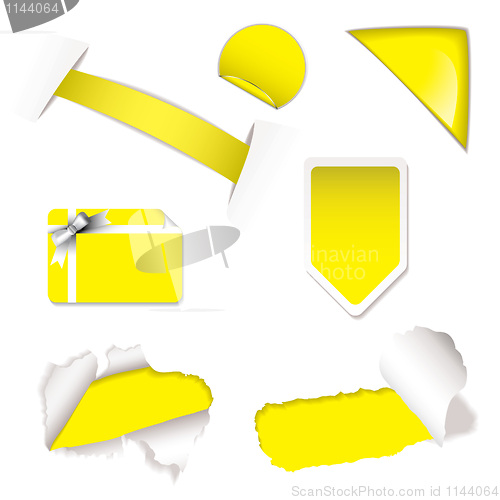 Image of Shop sale elements yellow