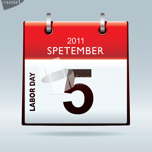 Image of labor day calendar icon