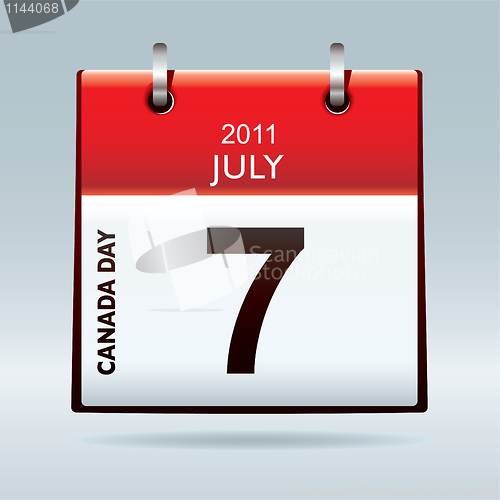 Image of Canada day calendar icon