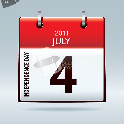 Image of Independence day calendar icon