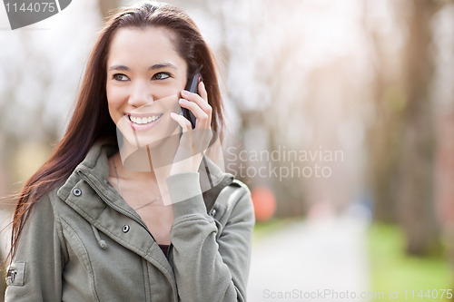 Image of Ethnic student on the phone