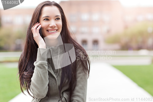 Image of Ethnic student on the phone