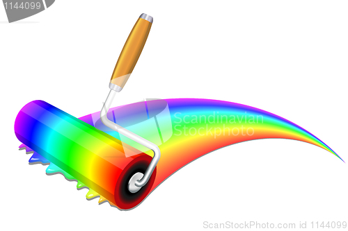 Image of Painting a rainbow