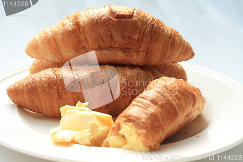 Image of Croissants with butter