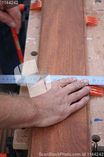 Image of A Carpenter Getting Ready For Work