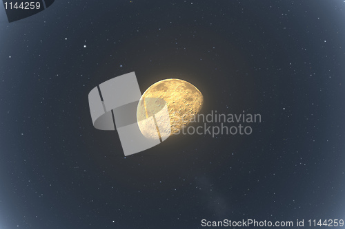Image of moon and stars